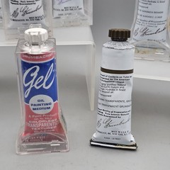 Lot of 6 Grumbacher Finest Artist Oil Color Paints + Gel – See Details