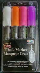 Bistro Marvy Uchida Chisel Tip Chalk Markers 4 pc