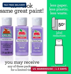 Apple Barrel Acrylic Paint in Assorted Colors (2 Ounce), 20503 White