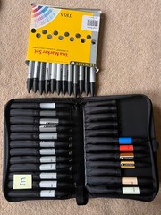 Letraset Tria markers Cool greys Double tipped 30 markers