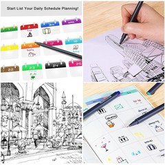 Taotree 24 Fineliner Color Pens, Fine Line 1 Count (Pack of 24), Multicolor