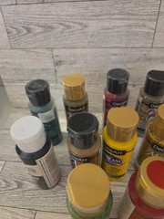 DecoArt Acrylic Paint Lot Multiple Colors 12 – 2 Oz Bottles All New