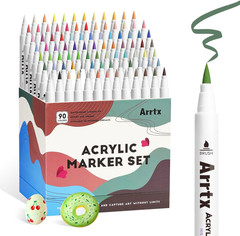 90 Colors Paint Markers, Acrylic Paint Pens for Artists Adults Coloring
