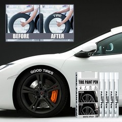 Car Tire White Paint Marker Pen Oil-Based Ink Smooth Flow Valve Structure