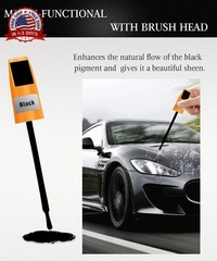 Black Touch Up Paint For Cars, 2-In-1 Car Paint Pen, Car Rim Touch Up Paint, Fix