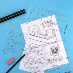 Architectural Templates House Plan Interior Design Furniture Drafting Ruler
