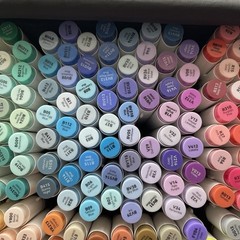 Ohuhu 320-Color Double Tipped Alcohol Marker Set-Brush & Chisel-Refillable Ink