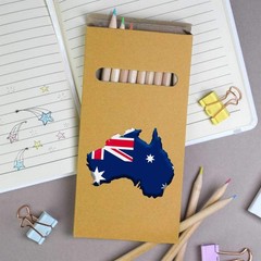12 x ‘Australia Country’ Long 178mm Coloured Pencils / Pencil Set (PE00048981)