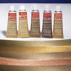 Rub N Buff Wax Metallic Finish Gold Kit – Antique Gold Autumn Gold European G…