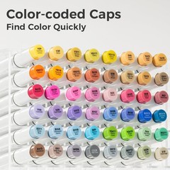 Ohuhu-Mid-tone Markers- 48 Color Alcohol Based Fine & Brush Markers – Refillable