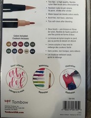 Tombow Dual Brush Markers Holiday Pallette Set of 10 Christmas