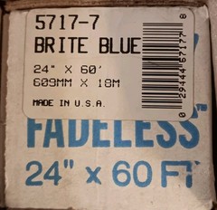 Art Paper ROLL FADELESS 24 in X 60 FT Brite Blue