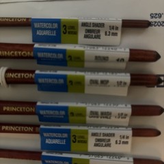 Lot 18 Princeton Neptune Synthetic Squirrel Hair Watercolor Brushes C73