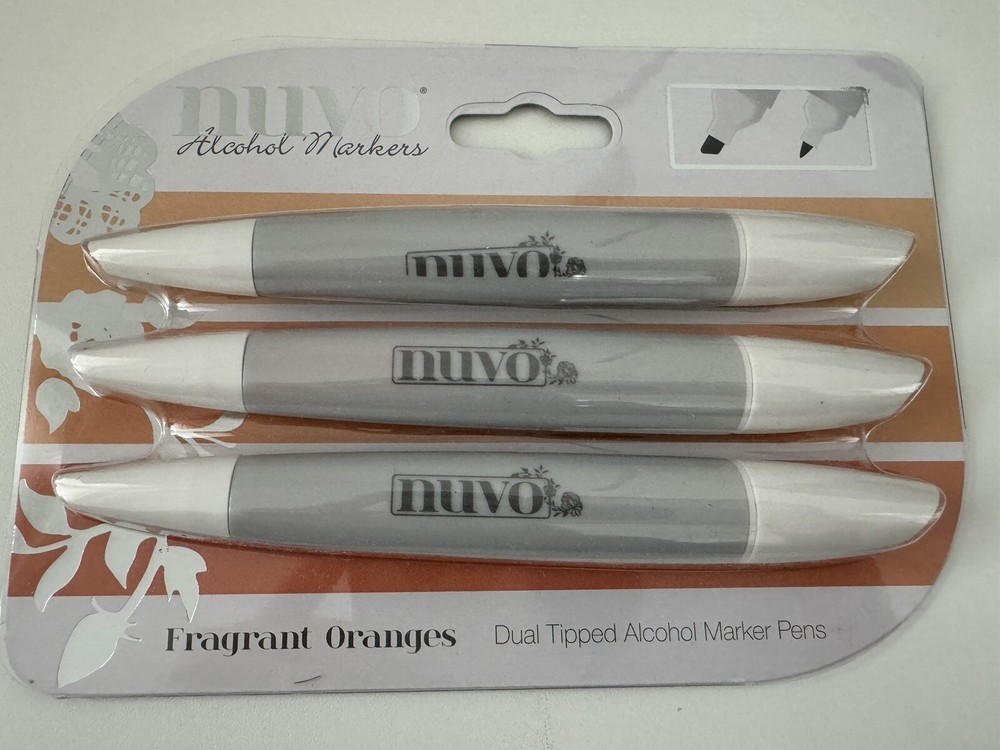 NUVO – Fragrant Oranges – Dual Tipped Alcohol Markers – 3 Pack