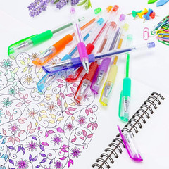 36 Colors Gel Pens Set for Adult Coloring Books, Colored Gel Marker with 40% Mor