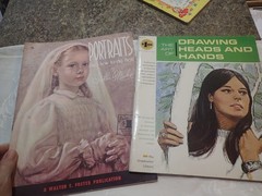 Walter Foster & Grumbacher art books lot of 2 Learn to Draw Heads Hands Portrait
