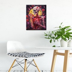 Tucocoo 16''x20''(Frameless), Paint by number-Skeleton 01