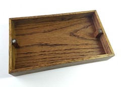 Copic marker storage box holder organizer w/ magnetic lid handmade wooden