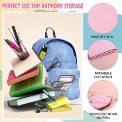 Abbylike 48 x 36 Inch Art Portfolio Bag Large Size Supply with Pink