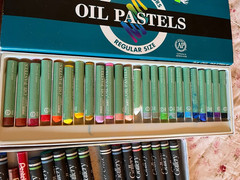 Oil Pastels 4 Sets Faber Castell Cray-Pas Sakura Gallery Pro-Art Used