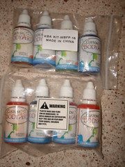 8 Color 1oz Custom Body Art Airbrush Temporary Tattoo Paint Set Ink Kit Stencil