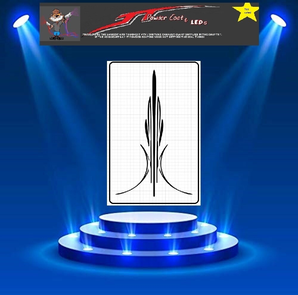 Pinstripe Stencil Template Airbrush Paint # 4