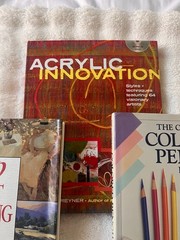 Art Instruction Book Lot Acrylic Innovation Colored Pencil Painting Ideas Guide