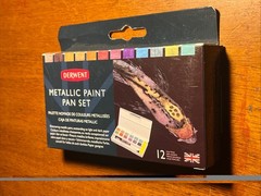 Derwent Metallic Paint Pan Set New In Box