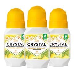 CRYSTAL Mineral Deodorant Roll-On- Body Deodorant With 24-Hour Odor Protection,
