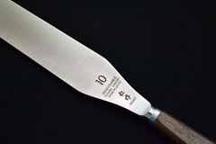 Nisaku Forged Palette Knife Series (6″‑10″) 440A Stainless, Walnut Handle – JDM
