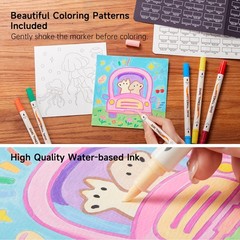 Acrylic Paint Pens 120 Colours Dual Tip 1-5mm Flexible Brush Tips – For Rock