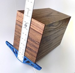 Copic marker storage box holder organizer w/ magnetic lid handmade wooden