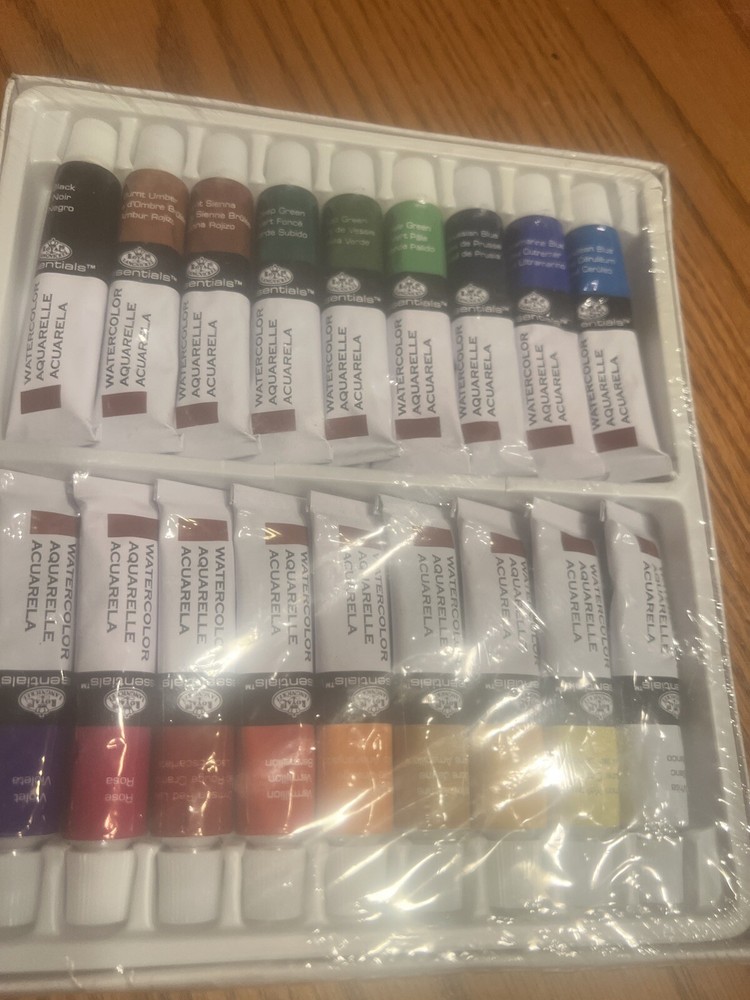 Essentials Watercolor Paint Set 18 Tubes 12ml Assorted Colors