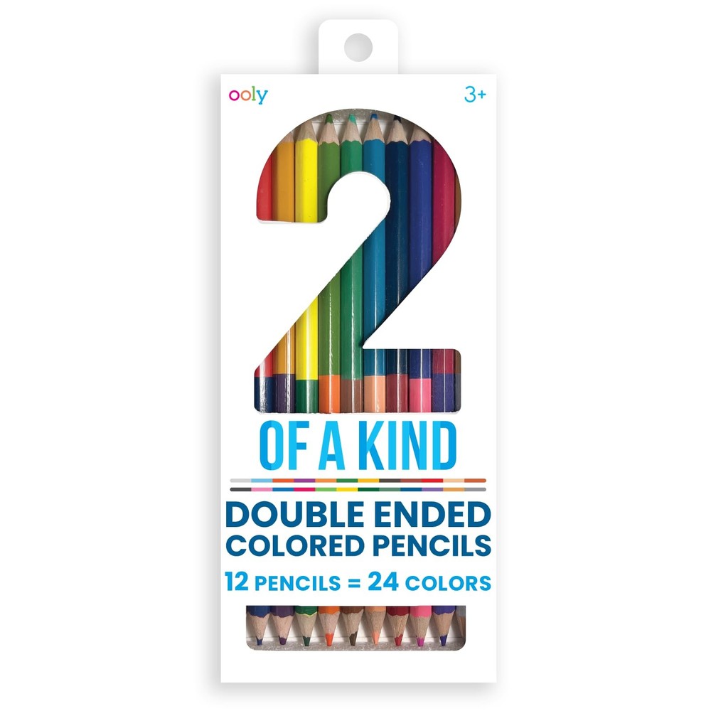 Ooly Double-Ended Colored 12 Count (Pack of 1), (12 Pencils)