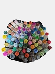 NEW 80 Colors Markers Graphic Drawing Painting Alcohol Art Dual Tip Sketch Pens