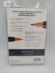 Tombow Dual Brush Pens (Fine and Brush Tip) Portrait Palette, 10 Pieces