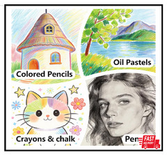 60 Sheets Watercolor Paper, 5 x 7 Inch Cold Press 5 x 7 Inches, 60