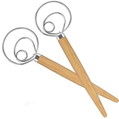 Acerich 2 Pack Danish Dough Whisk 13.5″ Stainless Steel Dutch – Dutch