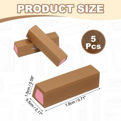 Pencil Erasers Rubber, 5 Pcs Art Eraser Scented, Dark Brown/Dark Pink