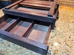 Wooden Table Top Art Easel Stand Portable Travel Sketch Box.