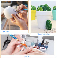 20 Pcs Paint Brushes, Acrylic Painting Brush Set, Watercolor Brushes, Acrylic Br