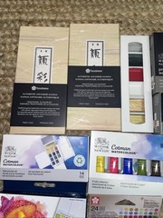 LOT of 296 Daniel Smith, Arteza, Winsor & Newton Watercolor Paints & Paper NEW