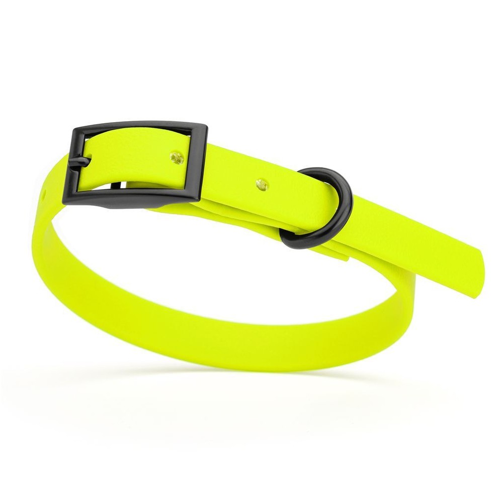 Dog Pet Waterproof Collar – W1/2″ x L9″-12″ – Safety Yellow