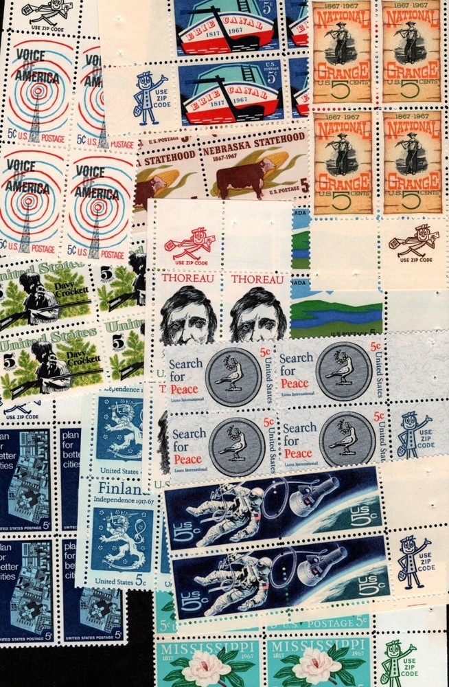 1967 – Choose from ALL Zip Commemorative Blocks! MNH US Stamps!