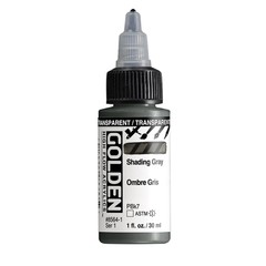High Flow Acrylics, Transparent Shading Gray, 1 fl. oz. Bottle, Professional …