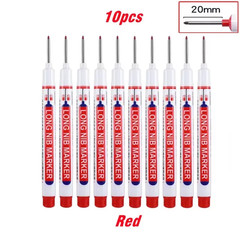 10Pcs/Set Multi-Purpose 20Mm Deep Hole Long Nib Head Marker for Metal Perforatin
