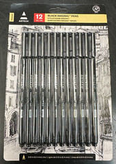 ARTEZA 12PC BLACK INKONIC PENS (ARTZ-RET-50016)