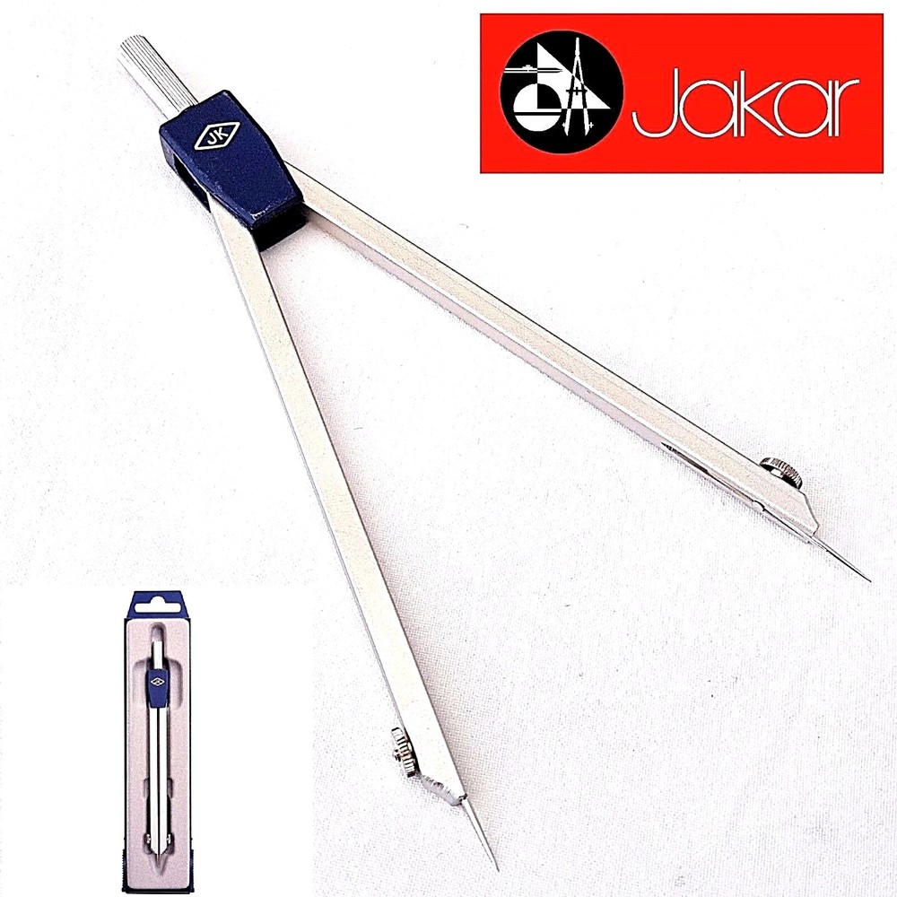 Jakar Divider Geared Head 150mm Compass Map Reading Maths Geometry Radius 1152