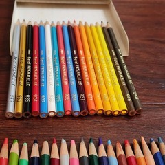 Vintage Berol Prismacolor CANADA 954 Set 36 Colored Art Pencils *Missing 1