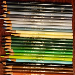 Set of 59 Venus Spectracolor ALL DIF COLORS Colored Pencils Lot Vintage RARE Art
